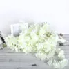 10pcs 100cm long wisteria artificial flower rattan white silk hydrangea vine DIY party birthday wedding backdrop wall decoration 201222