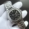 Relógio masculino 40mm tamanho seis pinos movimento mecânico multifuncional 316 fino steel273v