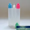 カラフルな子供のプルーフキャップと長い薄いヒントのペンの形のボトルが付いている1000ピースのPE 30mlボトルEの液体のびん
