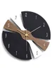 Nordique grande horloge murale moderne bois montres silencieuses horloges de luxe créatives mur décor à la maison salon décoration idées cadeaux H1230