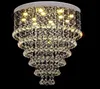 DHL/UPS 2020 Modern Luster De Crystal Chandelier Large Cristal Lighting Fixtures Hotel Projects Staircase Lamps Restaurant Cottage Lights