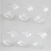 20 x 120g Tom klar Pet Cream Jar 4oz Transparent plastkrämflaska med aluminiumkåpa kosmetisk behållareförpackning