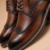 Genuine Leather Dress Comfy Men Casual Shoes Smart Business Work Office Lace-up