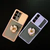 Cases for Samsung Galaxy S21 Plus Ultra Push the Window Design Cover Protective Camera with daisy Finger Ring Holder Stand Shell