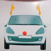 Автомобильная крыша шикарный лось роговой рождественский оголовье для автомобиля ухо творческие рождественские украшения красный нос новый год декор крутой автомобиль Devore 201127
