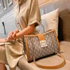 Bag female new printed bag texture sling shoulder oblique span small square Purse sale