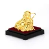 Decorativo Objetos Figuras Estatuetas Rindo Buddha Estátua Chinês Feng Shui Dinheiro Maitreya Escultura 24k Folha Artesanato Casa Decoração Presentes