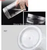 200G 200ml Plastic Jar Cosmetic Cream Pot Aluminum Lid Cap Clear PET Container Empty Food Packing Cans 22pcsgood quantit