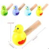 Colorful Drawing Whistle New Bath Toy Wood Bird Whistle Bathtime Musical Toy Kid Early Instrument Educational Children Gift Best quality