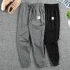 Herrbyxor Jogger Sweatpants Pants Bomull Straight Fashion Casual Slim Male StreetWear Elastic Masculino Moownuc Hip Hop 201027