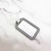 Renkli Silikon Bagaj Etiketi Taşınabilir Bavul Bavul Çanta Tag Anti-kayıp Yazma Etiket Çantası Parçaları Aksesuarları