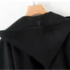 Jesień Plus Size Gothic Black Hooded Cape Poncho Trench Coat Kobiety Vintage Luźne Tassel Lady Woolen Cardigan Ponchos Capas Mujer1