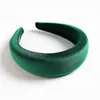 Women Velvet Thick Sponge Headband Fashion Vintage Velvet Head Hoop Wide Hairbands Party Jewelry Hair Accessories