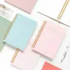 2020 Planner Kawaii 60 Sheets Coil Book Solid Färg Enkel B6 Dagbok Anteckningsbok Anteckningsblock Studentpapper Kontorskolans leveranser