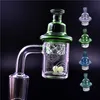 New Arrival 25mm Quartz Banger avec capuchon en glucides et perles Terp 10mm 14mm 18mm 18mm Femme homme épais Banger Domeless Nail pour DAB Rig Bong