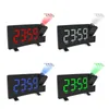 FM76-108 Band Radio Clock Digitale 8 Inch LED-projector Projectie Snooze Wekker Radio Timer Backlight 3W Speakers Home LJ201204