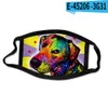 2020 Nouveaux masques de fête Masque de Noël Flocon de neige Animal Chien Chat Peinture à l'huile Masques 3D Masques anti-poussière6622999