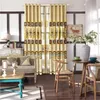 Chinesischer Kaffee-Luxus-geometrisches Chenille-Jacquard-Stoff mit Hollowout Sheer Stickvorhänge für Wohnzimmer Schlafzimmer M203 # 41