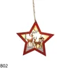 1 pcs Luci a led Auto in legno Tree Christmas Star Blowing Chritmas CHRITMAS Hanging Orning Home Party Decor