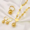 Anniyo Ball sets Beads Pendant Necklace Earring Round Chain Hawaiian Guam Wedding Accessories 139506 2201195312966