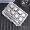 Stainless Steel Ice Cube 304 Metal Quick-frozen Ice Cube Bar Ice Hockey Whiskey Iced Bar Beer Supplies XD24356