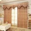 European Golden Royal cortinas de luxo para cortinas janela do quarto para sala de estar elegante Cortina Europeia Início Janela Decor