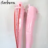 Sorbern Custom Wide Crotch Thigh High Boots Women Over The Knee Lockable Zipper Lace Up Locks Straps Womens Shoes Size 11