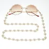 Nueva llegada de las lentes de lujo hermosa cadena artificial de perlas con cierre de langosta For All-Purpose Gafas boca Cadenas Máscara