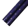 Verpakking papier geschenk decoratieve metalen kleur donkerblauw papers sterren kerstboom patroon afdrukken gouden partij geschenken Nieuwe collectie 0 66WK N2