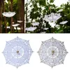 Parasols Wedding Lace Umbrella Cotton Embroidery Bridal White Beige Parasol Sun For Decoration Pography2637590