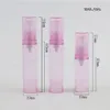 50 x Travel 5ML 10ml Clear Pink Purple Airless Lotion Pump Bottle Emtpy Refillable hand cream bottle With lotion pump Container