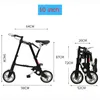 Vélo pliable Femme Mini Véhicules Portable Cadre en alliage d'aluminium pour enfants Système d'entraînement à chaîne de vélo