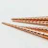 Zestawy pędzli do makijażu kosmetyki 5 jasny kolor Rose Gold Spiral Shank Unicorn Makeup Tools8617683