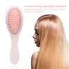 Mini Airbag Combs Drewniany Hairbrush Anty-Static Masaż Masaż Włosów Szczotka Detangling Gruba opieki zdrowotnej W8630