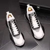 Nouvelles baskets Fashion Men Boots Chaussures décontractées à lacets