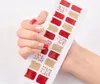 22 TipsSheet Full Cover Nail Sticker Wraps DIY Abziehbilder Selbstklebende Nagelaufkleber für Frauen Mädchen2916592