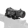 PPT Jakt Rifle Scope Snabb avtagbar 1x-4x Justerbar Dual Roll Syn Röd och Grön Optisk Jaktomfattning CL1-0058PRO