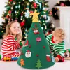 DIY Felt Christmas Tree Snowman with Ornaments Fake Christmas Tree Kids Toys Christmas Party Decoration Year 201203