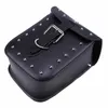 HZYEYO Black Prince's Car Motorcycle Cruiser Side Box Tool Bag Imitação de couroSaddle Bags Tail Bags One Piece D812270Q