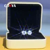 Cosya real 1 قيراط من الماس أقراط للنساء 925 الجنيه الاسترليني الفضي حفلة Wed Fine Jewelry عيد الحب عيد الحب 220211