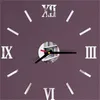 Акриловые римские цифры настенные часы комнаты дома DIY оригинальность молчание наклейки современный стиль часы новое поступление высокое качество 7 5ld f2