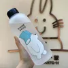 1000ml frasco de plástico transparente kungfu panda dos desenhos animados garrafas de água frascos de água de vazamento bebê bonito estudante menina presente de presente 20118