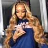 Peruca 100% Fechada 13x6 Lace Front Wig 30 32" Brasileira Body Wave Lace Front Peruca de Cabelo Humano Queenlife 4x4 5x5 Natural Hairline