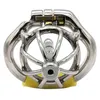 NXY Cockrings Ergonomic Stainless Steel Stealth Lock Male Chastity Device with Catheter cock Cage penis Ring chastity Belt 1214
