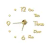 新しい壁の時計クォーツウォッチモダンなデザイン大きな装飾時計ヨーロッパアクリルステッカーリビングルームメカニズム201202