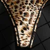 Leoparden-Unterwäsche, Eisseide, nahtlose G-Strings, Bikini-Höschen, G-String, Sport, Yoga-Unterwäsche, Tanga, T-Rücken, sexy Dessous-Kleidung
