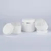 30 g 50g 100g witte zilveren kraag cosmetische container potten voor crème verpakking, witte tincontainers, roombox kan variëren