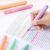 Kreatives und schönes Textmarker-Dreieck-Fluoreszenzstift-Set für Studenten, Markierungsstifte, Weizenstroh, Werbung, individuelle Gestaltung