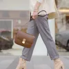 2020 New Arrival Small CK Damska Torba Prawdziwej Skóry Tofu Bag Box Torba Retro Blokada Małe Kwadratowe Ramię Crossbody