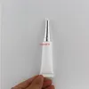 10 ml x 50 piccoli tubi morbidi in plastica bianca con tappi a vite 10 g bottiglia di tubo cosmetico per la crema per occhi per un contenitore crema per gli occhi jarshipping